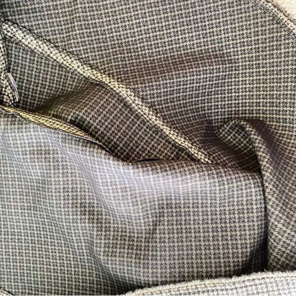 Maje Black White Houndstooth Asymmetric Mini Skirt - Picture 7 of 10